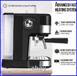 Espresso Cappuccino Latte Coffee Maker Home Office Machine 850 W, 15 Bar