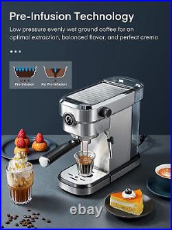 Espresso Coffee Machine Espresso Cappuccino Latte Mocha Stainless Steel Maker