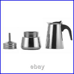 Espresso Coffee Maker 9 Cup Stainless Steel Italian Moka Pot Percolator