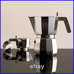 Espresso Coffee Maker Alessi DC06/9 FM Moka in Aluminium 9 Cups INDUCTION