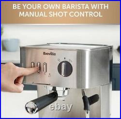 Espresso Machine Automatic and Manual Espresso, Cappuccino & Latte Maker 15