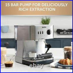 Espresso Machine Automatic and Manual Espresso, Cappuccino & Latte Maker 15