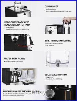 Espresso Machine Coffee Maker Barista Milk Frother 15 Bar Pump Pressure BARSETTO