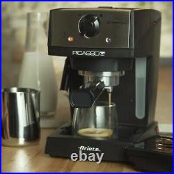 Espresso Machine Coffee Maker for Powder or Pods, 850 W, Black, Ariete Picasso