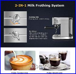 Espresso Machine, FRESKO 15 Bar Fast Heating Cappuccino Coffee Maker with Milk F