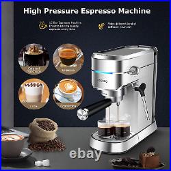 Espresso Machine, FRESKO 15 Bar Fast Heating Cappuccino Coffee Maker with Milk F