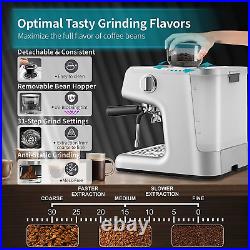 Espresso Machines 20 Bar Fast Heating Automatic Cappuccino Coffee Maker with Foa