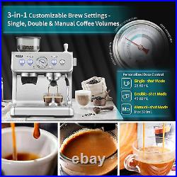 Espresso Machines 20 Bar Fast Heating Automatic Cappuccino Coffee Maker with Foa