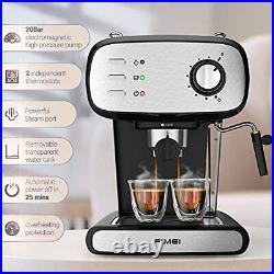 FIMEI Espresso Coffee Machine, Espresso Coffee Maker Machine with Milk Frother