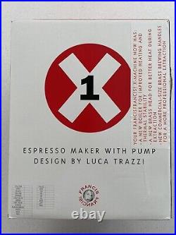 Francis Francis! X1 Espresso Maker With Pump Design by Luca Trazzi- Boxed