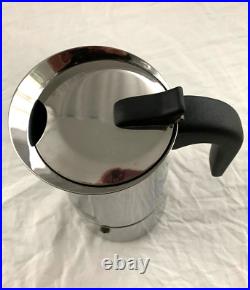 GB Moka Pot 10 Cup Coffee Espresso Maker Stainless Guido Bergna Made in Italy