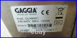 Gaggia Classic Espresso Stainless Coffee Machine Maker 2007 1300w Clean Working