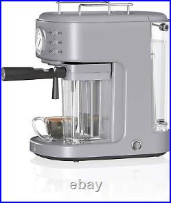 Grey Swan Retro One Touch Espresso Machine 20 Bars Coffee Maker with 1.7L Tank