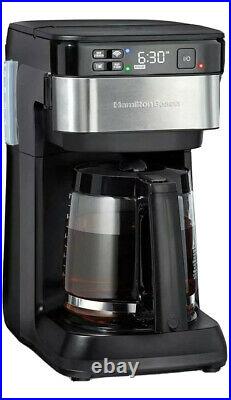 Hamilton Beach with Alexa Smart Coffee Maker 12 Cup Black Stainless Steel NIB