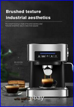 HiBREW espresso coffee machine inox semi automatic expresso maker, cafe powder es