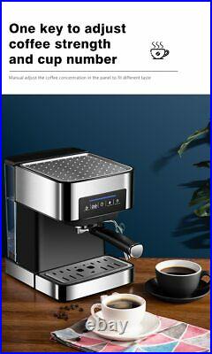 HiBREW espresso coffee machine inox semi automatic expresso maker, cafe powder es