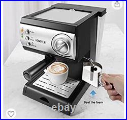 Homever 15Bar Pump Espresso Coffee Maker Machine Milk Frother 1.5L Water Tank