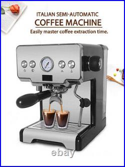 Household Espresso Coffee Maker Cappuccino Latte Machine 15-bar Pump 1450W