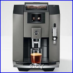 JURA E8 Dark Inox Fully Automatic Coffee Maker, Espresso machine 100V