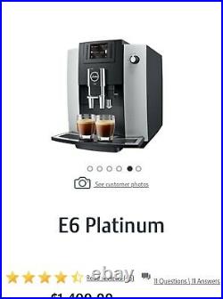 Jura E6 Automatic Coffee Center Model 15070 Platinum Espresso Maker