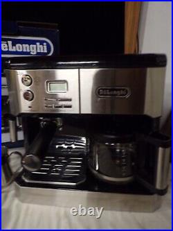 (K) Delonghi BC0430BC Coffee Maker Espresso Machine 10 Cup Stainless Black