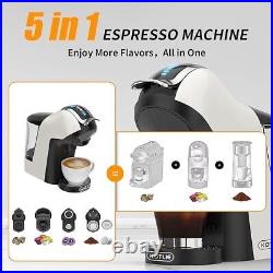 KOTLIE Espresso 5 in1 Coffee Machine for Nespresso Original/Dolce (WHITE)