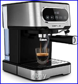 KOTLIE Espresso Coffee Machine, 20 BAR Stainless Steel Professional Coffee Maker