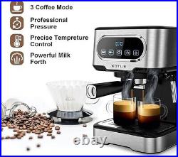 KOTLIE Espresso Coffee Machine, 20 BAR Stainless Steel Professional Coffee Maker