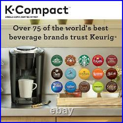 Keurig Coffee Maker K-Compact Single-Serve K-Cup Pod Brewing Machine Slim Black