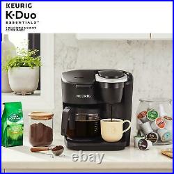 Keurig K Duo Essentials Coffee Maker Single Serve K-Cup Pod 12 Cup Carafe Brewer