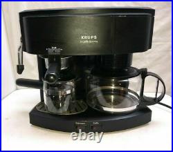 Krups II Caffe Duomo 8 Cup Coffee & Espresso Maker Machine Dual Glass Carafe Pot