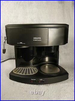 Krups II Caffe Duomo Type 985 Black Espresso Machine Coffee Maker Tested Works