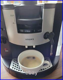 Krups SUPERIORE 894 COFFEE & ESPRESSO MAKER Machine Black/Silver Ground BOXED