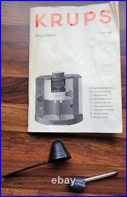 Krups SUPERIORE 894 COFFEE & ESPRESSO MAKER Machine Black/Silver Ground BOXED