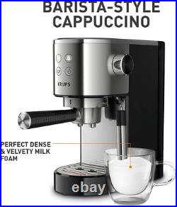 Krups Virtuoso Coffee Machine Pump Espresso Maker Cappuccino Stainless Steel