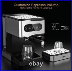 Kwister Espresso Machine 20 Bar Espresso Coffee Maker Cappuccino Machine