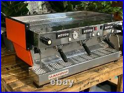 La Marzocco Linea Classic 3 Group Orange Espresso Coffee Machine Maker Cafe Bar