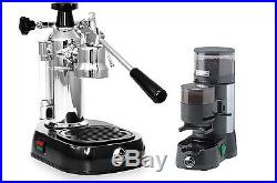 La Pavoni EN Europiccola Lever Espresso Coffee Maker Machine + JDL Grinder Set
