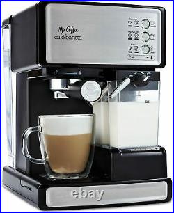 Mr. Coffee Cafe' Barista Espresso and Cappuccino Maker Black Espresso Machine