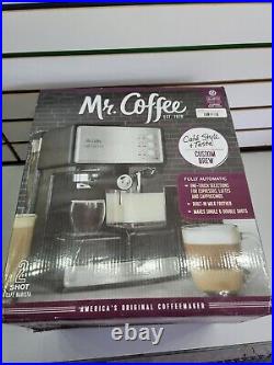 Mr. Coffee Cafe Barista Espresso and Cappuccino Maker Silver
