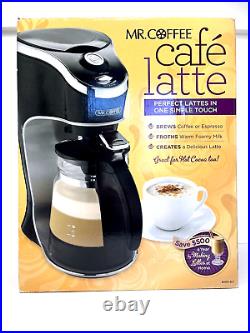 Mr. Coffee Cafe Latte Maker BVMC-EL1 2 Cup Black Never Opened Box Damage