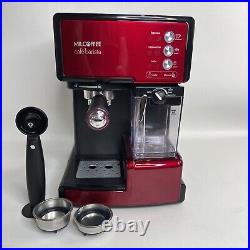 Mr Coffee Kitchen Cafe Barista Espresso Cappuccino Maker Red BVMC ECMP1106