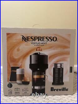 NEW Nespresso Vertuo Next Deluxe Coffee Espresso Maker Dark Chrome+Frother