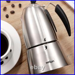 NICOH NK-04 Electric Stainless Steel Espresso Top Coffee Maker Percolator Moka P