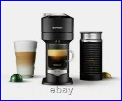 Nespresso DeLonghi Vertuo Next Premium Coffee Maker with Aeroccino3 Matte Black