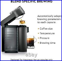Nespresso Vertuo Coffee & Espresso Maker De'Longhi Graphite Metal pods expired