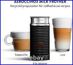Nespresso Vertuo Plus with Aeroccino Deluxe Coffee Espresso Maker Bundle Grey