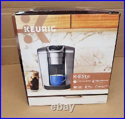 New Keurig K-Elite K-Cup Pod Coffee Maker, Iced Coffee Capability Brushed Silver