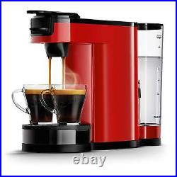 Philips 2 in 1 Filter Pod Coffee Machine Espresso Maker Thermos Jug Red Senseo