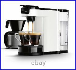 Philips 2 in 1 Filter Pod Coffee Machine Espresso Maker Thermos Jug White Senseo